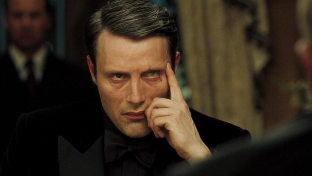 Mads Mikkelsen in four of his most iconic film and television roles.